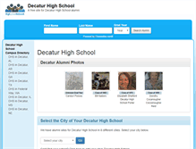 Tablet Screenshot of decaturhighschool.net